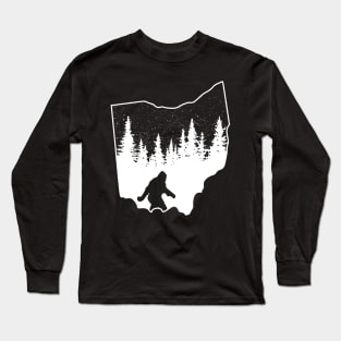 Ohio Bigfoot Gift Long Sleeve T-Shirt